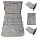 Tapis de prière pliable avec dossier velours 