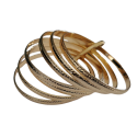 Bracelet semainier plaqué or