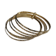 Lot de 7 bracelets plaqué or semainier