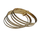 Bracelet semainier plaqué or ciselé