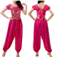 Ensemble oriental fuschia choli + pantalon
