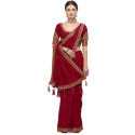 Sari indien rouge et pompons