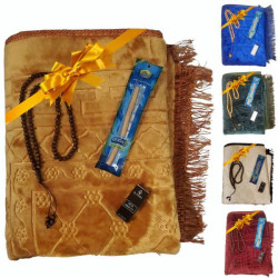 Coffret Cadeaux pour Homme Musulman avec Tapis de prière épais