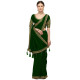 Sari indien de danse Bollywood vert émeraude