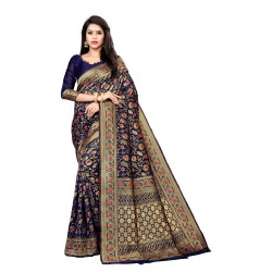 Banasari silk saree noir