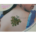 Tatouage papillon vert clair