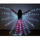 Ailes d'isis de danse orientale à led enfant blanches