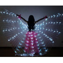 Ailes d'isis de danse orientale à led enfant blanches
