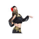 Costume de danse orientale noir Femme 3 pièces