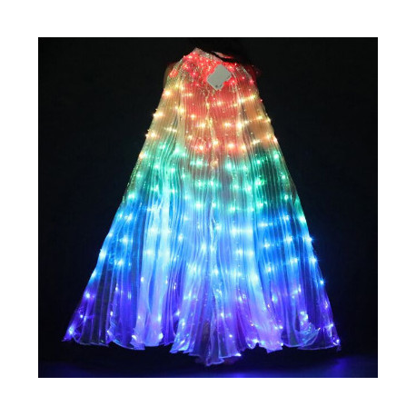 Ailes d'isis lumineuses multicolores pour enfant