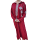 Djellaba brodée à capuche femme moderne