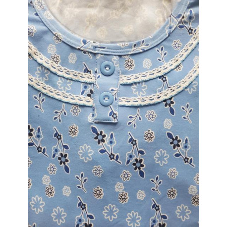Pyjama Femme coton imprimé floral