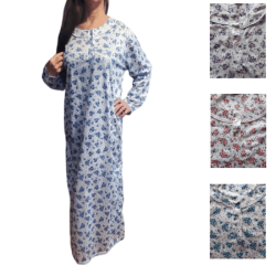 Robe de nuit Femme Pyjama bel imprimé nature