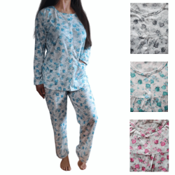 Ensemble 2 pièces Pyjama Femme fleuri