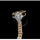 Bijou de main doré et strass