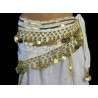 Ceinture enfant de danse orientale blanc