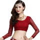 Top de danse orientale femme dentelle rouge cerise