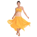Costume de danse femme style oriental jaune