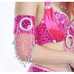 Tour de bras de danse orientale fushia