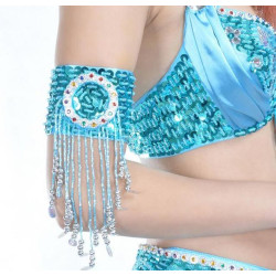Tour de bras de danse orientale turquoise