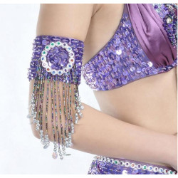 Tour de bras de danse orientale violet