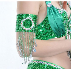 Tour de bras de danse orientale vert