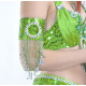 Tour de bras de danse orientale vert anis