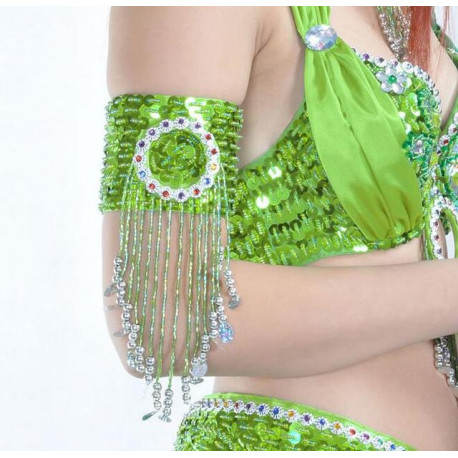 Tour de bras de danse orientale vert anis
