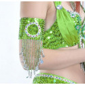 Tour de bras de danse orientale vert anis