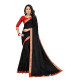 Sari Indien noir uni