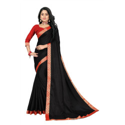 Sari Indien noir uni