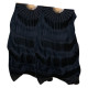 Paire d'éventails ourlés de danse orientale noir