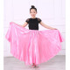Jupe satin enfant de danse orientale rose clair