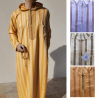 Djellaba Homme Marocaine à capuche rayée