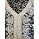 Robe d'intérieur orientale imprimé léopard