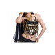 Costume Jasmine noir et or haut et sarouel