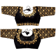 Choli court broderie dorée