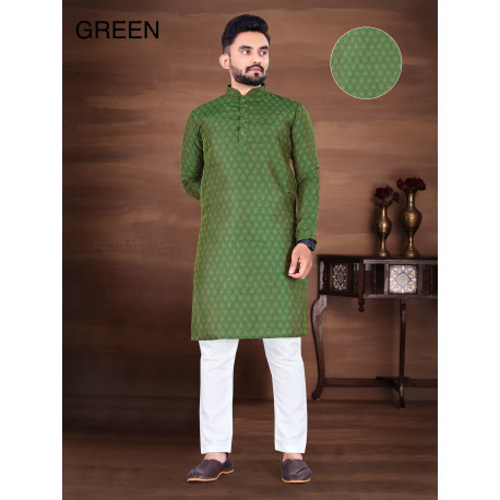 Kurta homme jacquard + pantalon