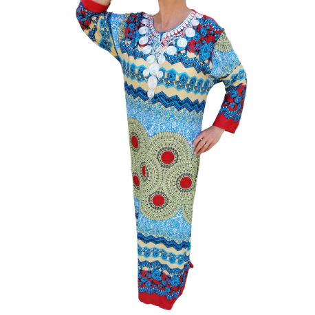 Robe longue orientale ethnique chic