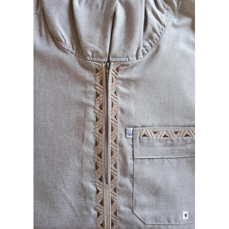 Qamis capuche Homme