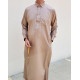 Qamis moderne col chemise soyeux