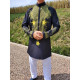 Tunique homme col mao noire 