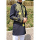 Tunique homme col mao noire 