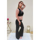 Tenue de cours de danse orientale noire strass