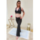 Tenue de cours de danse orientale noire strass