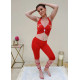 Tenue confortable pour cours de danse rouge
