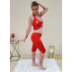 Tenue confortable pour cours de danse rouge