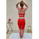 Tenue confortable pour cours de danse rouge
