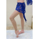 Collant chair sans pied strass