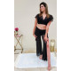 Pantalon de cours de danse noir en résille
